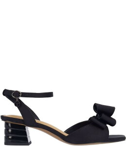 �W�F�C���j�[ ���f�B�[�X �V���[�Y �T���_�� �T�e�� J. Renee Novela Satin Bow Dress Sandals Black �u���b�N