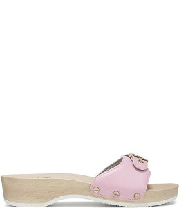 hN^[EV[ fB[X V[Y T_ vbgtH[ U[ Dr. Scholl's Original Leather Buckle Platform Slide Sandals Pink sN