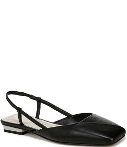 �t�����R�T���g ���f�B�[�X �V���[�Y �p���v�X ���U�[ Sarto by Franco Sarto Telica Leather Slingback Flats Black �u���b�N