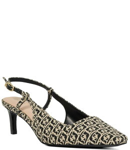 �f���[�������h�� ���f�B�[�X �V���[�Y �q�[�� Dune London Dancing Jacquard Slingback Pumps Black �u���b�N