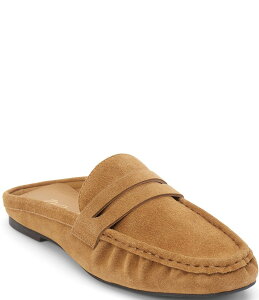 }`X fB[X V[Y pvX XG[h [t@[ Matisse Porta Suede Penny Loafer Mules Tan ^