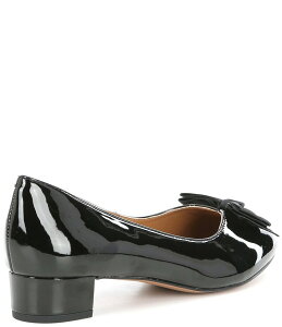 WFCj[ fB[X V[Y q[ J. Renee Cameo Patent Bow Detail Block Heel Pumps Black