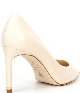 �A���g�j�I �����[�j ���f�B�[�X �V���[�Y �q�[�� ���U�[ Antonio Melani Kara Pointed Toe Leather Pumps Sweet Cream �N���[��