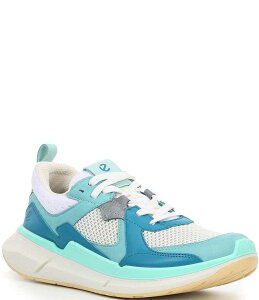 GR[ fB[X V[Y Xj[J[ bV U[ ECCO BIOM 2.2 Leather and Mesh Sneakers Aquatic