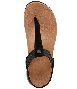 oCIjbN fB[X V[Y T_ U[ Vionic Brea Leather Thong Sandals Black ubN