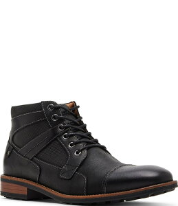 XeB[u }f Y V[Y u[cECu[c RgXg Lbv u[c U[ Steve Madden Men's Jotting Leather Contrast Stitch Cap Toe Boots Black ubN