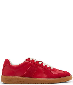 XeB[u }f Y V[Y hXV[Y U[ Red Steve Madden Men's Dixon Leather and Suede Low-Top Gum Sole Sneakers