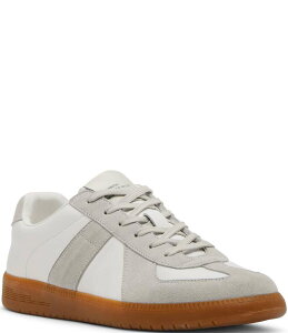 XeB[u }f Y V[Y hXV[Y U[ White Multi Steve Madden Men's Dixon Leather and Suede Low-Top Gum Sole Sneakers