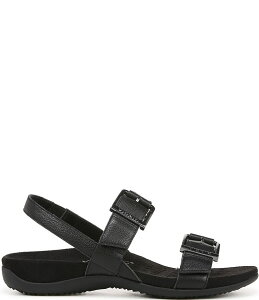 oCIjbN fB[X V[Y T_ U[ Vionic Reese Leather Banded Sandals Black ubN