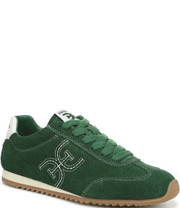 TGf} fB[X {gX JWApc Xj[J[ XG[h [X S Sam Edelman Isella Suede Logo Lace Up Sneakers Bright Pine