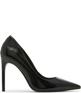 �X�e�B�[�u �}�f�� ���f�B�[�X �V���[�Y �q�[�� ���U�[ Steve Madden Noir Leather Pointed Toe Stiletto Pumps Black �u���b�N