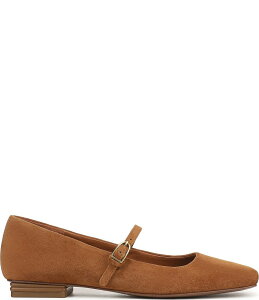 �t�����R�T���g ���f�B�[�X �V���[�Y �p���v�X �X�G�[�h Franco Sarto Tinsley Suede Mary Jane Flats Saddle Tan �^��