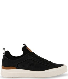 XeB[u }f Y V[Y hXV[Y Xj[J[ XG[h [X Steve Madden Men's Oasys Perforated Suede Lace Up Sneakers Black ubN