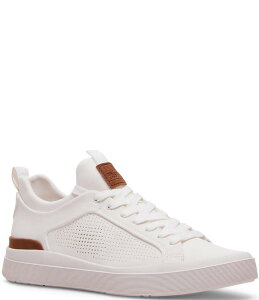 XeB[u }f Y V[Y hXV[Y Xj[J[ XG[h [X Steve Madden Men's Oasys Perforated Suede Lace Up Sneakers White zCg
