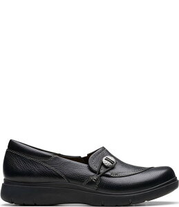 N[NX fB[X V[Y Xb|E[t@[ U[ Black Clarks Artisan Certina Ease Leather Slip Ons