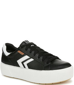 hN^[EV[ fB[X V[Y Xj[J[ vbgtH[ U[ Dr. Scholl's Young and Free Leather Platform Sneakers Black/Off White ItzCg