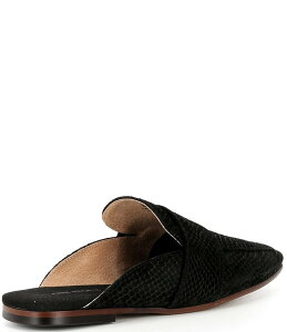 t[s[v fB[X V[Y pvX XG[h [t@[ Free People At Ease Suede Snake Embossed Mule Loafers Black ubN