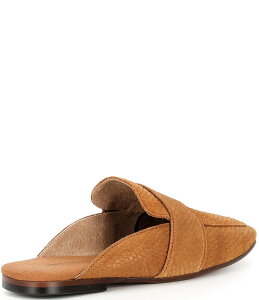 t[s[v fB[X V[Y pvX XG[h [t@[ Free People At Ease Suede Snake Embossed Mule Loafers Tan ^