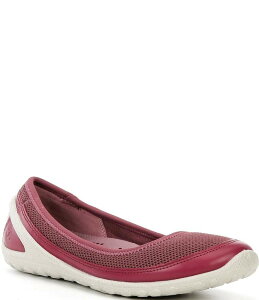 GR[ fB[X V[Y pvX ECCO Biom Lite Ballerina Flats Red Plum bh