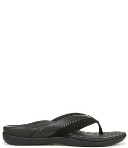 oCIjbN fB[X V[Y pvX T_ XG[h U[ Vionic Shore Leather Trimmed Suede Thong Sandals Black ubN