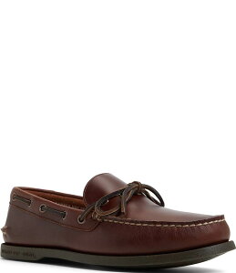 【送料無料】 スペリー メンズ スリッポン・ローファー シューズ Men's Authentic Original 1-Eye Leather Boat Shoes Red Brown