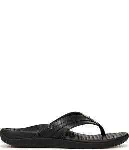 oCIjbN Y V[Y T_ U[ Vionic Men's Tide II Leather Toe Post Sandals Black ubN