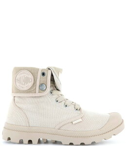 pfBE fB[X V[Y u[cECu[c Xj[J[ [X Palladium Women's Baggy Foldover Lace-Up Sneakers Sahara/Safari