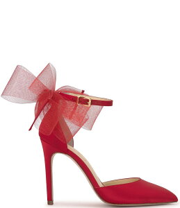 WFVJVv\ fB[X V[Y pvX `[ Jessica Simpson Phindies Oversized Tulle Bow Back Dress Pumps Red Muse bh