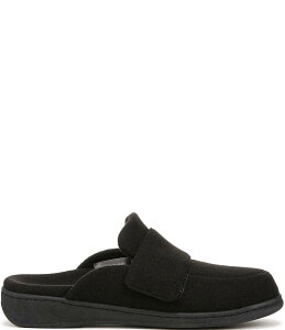 oCIjbN fB[X V[Y T_ Vionic Gemma Flannel Mule Slippers Black ubN
