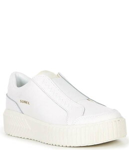 \ fB[X V[Y Xb|E[t@[ vbgtH[ Xj[J[ U[ Sorel Ona Ave Leather Slip-On Platform Sneakers Sea Salt/Chalk `[N