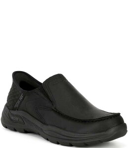 yz XPb`[Y Y Xb|E[t@[ V[Y Men's Slip-Ins: Arch Fit Motley-Milo Leather Loafers Black