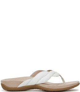 oCIjbN fB[X V[Y pvX T_ U[ Vionic Bella Braid Leather Thong Sandals White zCg