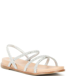 �f���[�������h�� ���f�B�[�X �V���[�Y �T���_�� Dune London Levia Diamante Crossover Elastic Strap Sandals Silver �V���o�[