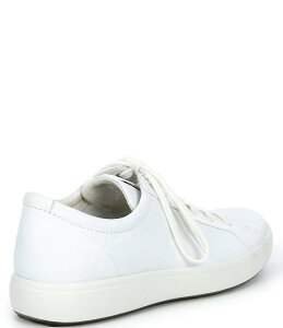 GR[ Y V[Y hXV[Y U[ White ECCO Men's Soft 7 City Leather Lace Up Sneakers