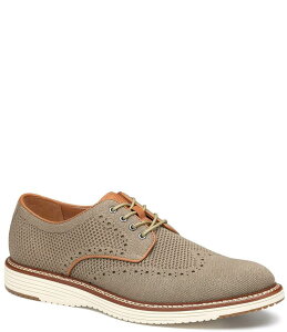 WXgAh}[tB[ Y V[Y hXV[Y Taupe Johnston & Murphy Men's Upton Heathered Knit Wingtip Lace Up Oxfords