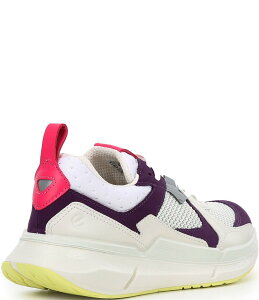 GR[ fB[X V[Y Xj[J[ bV U[ ECCO BIOM 2.2 Leather and Mesh Sneakers Imperial Purple p[v