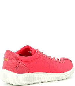 GR[ fB[X V[Y Xj[J[ U[ Berry ECCO Women's Soft Zero Leather Lace Up Sneakers