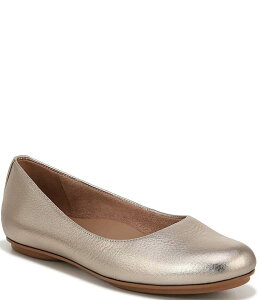 �i�`�����C�U�[ ���f�B�[�X �V���[�Y �p���v�X ���U�[ Naturalizer Maxwell Tumbled Leather Ballet Flats Warm Silver �V���o�[