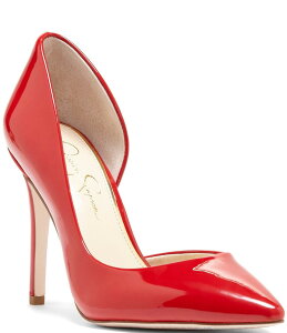 WFVJVv\ fB[X V[Y q[ Jessica Simpson Prizma Patent d'Orsay Pumps Red Muse bh
