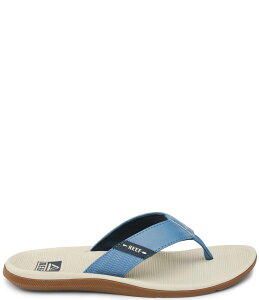 [t Y V[Y T_ Oat/Blue/Gum Reef Men's Santa Ana Flip Flops