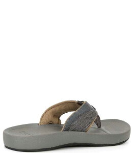 Tk[N Y V[Y T_ bV Sanuk Men's Cosmic Seas Mesh Thong Sandals Dark Grey O[