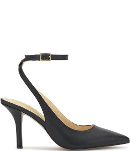 �W�F�V�J�V���v�\�� ���f�B�[�X �V���[�Y �q�[�� �A���N�� ���U�[ Jessica Simpson Miriale Leather Slingback Ankle Strap Pumps Black �u���b�N