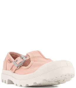 �p���f�B�E�� ���f�B�[�X �V���[�Y �p���v�X Palladium Women's Pampa Washed Canvas Mary Janes Peaskin