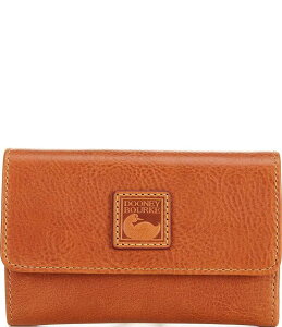 �h�[�l�C�A���h�o�[�N ���f�B�[�X �A�N�Z�T���[ ���z ���U�[ Dooney & Bourke Florentine Collection Leather Flap Wallet Natural