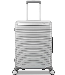 T\iCg fB[X obO X[cP[X Samsonite Framelock Max Carry-On Spinner Suitcase Glacier Silver Vo[