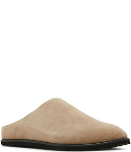 【送料無料】 スティーブ マデン メンズ スリッポン・ローファー シューズ Men's Luis Suede Slip On Mules Taupe