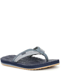�T�k�[�N �����Y �V���[�Y �T���_�� �v���X�T�C�Y Sanuk Men's Ziggy Plush Flip-Flops Blue �u���[