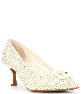 AbNX}[ fB[X V[Y q[ Cloud White Alex Marie Ashton Macrame Buckle Pumps
