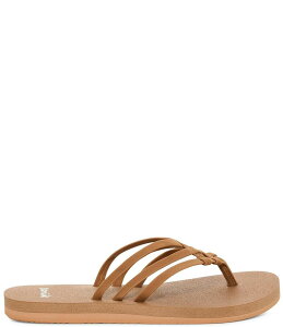 �T�k�[�N ���f�B�[�X �V���[�Y �T���_�� Sanuk Women's Yoga Sandy II Strappy Flip Flops Tobacco
