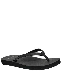 �T�k�[�N ���f�B�[�X �V���[�Y �T���_�� Sanuk Women's Yoga Joy II Flip Flops Black �u���b�N